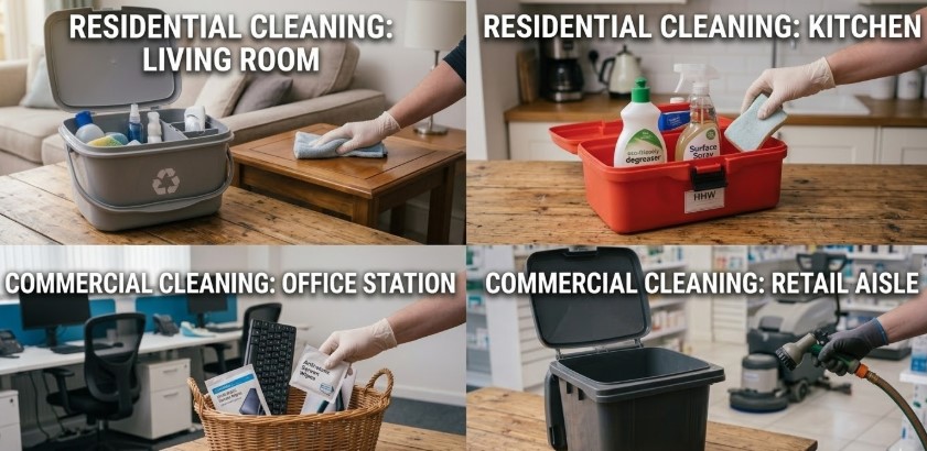commercial and residential cleaning